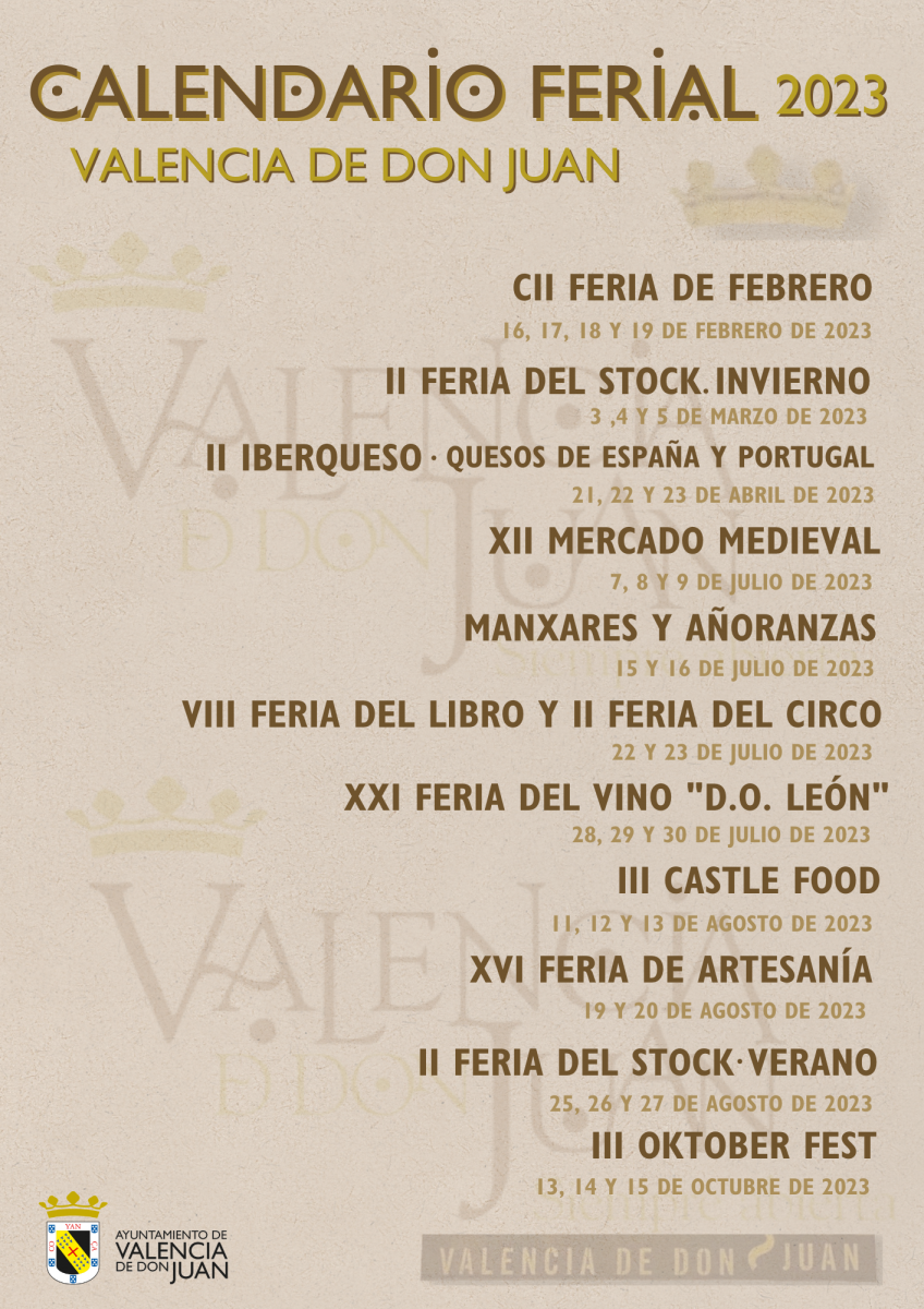 CALENDARIO FERIAL 2023