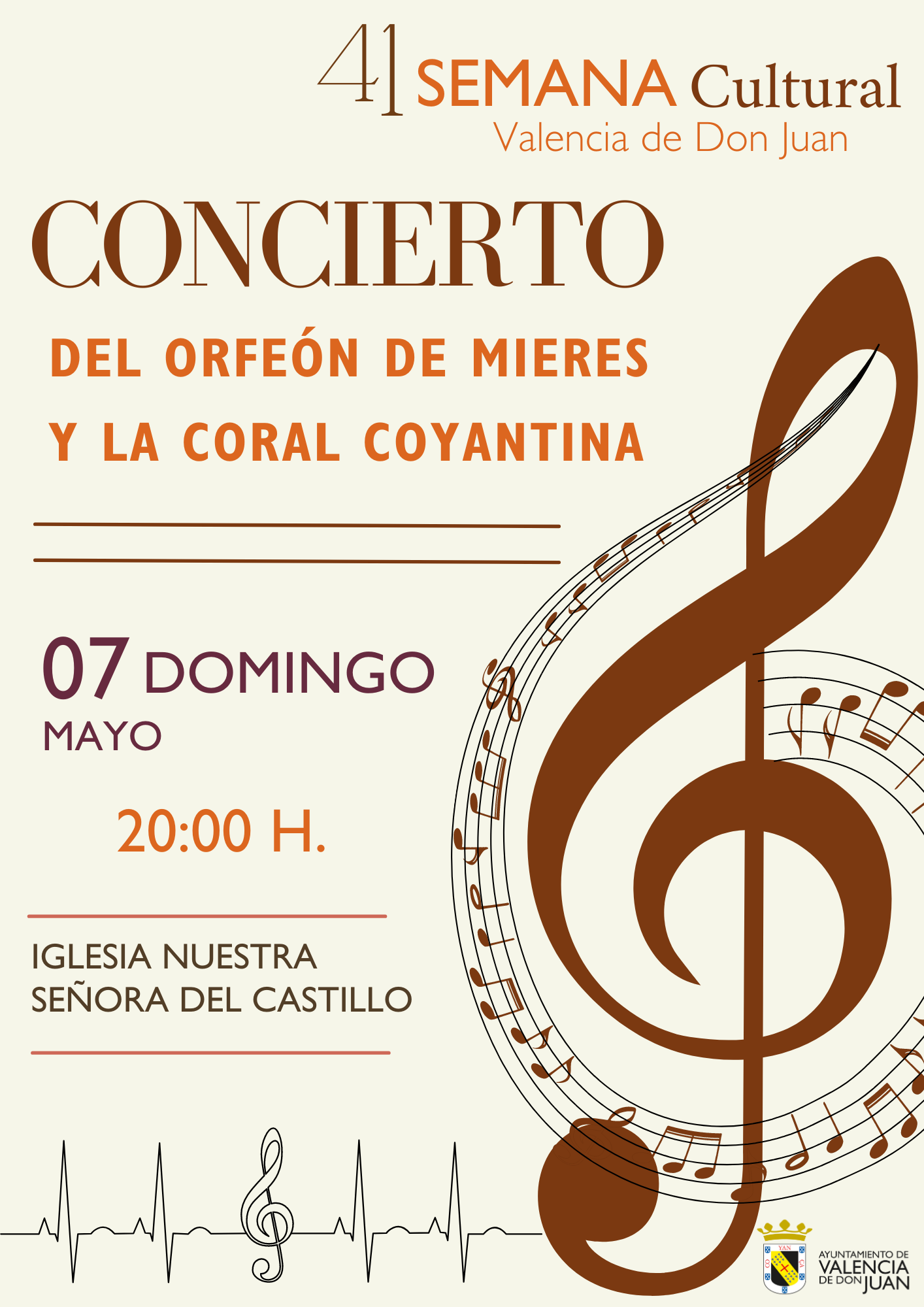 Concierto del Orfeón de Mieres y la Coral Coyantina