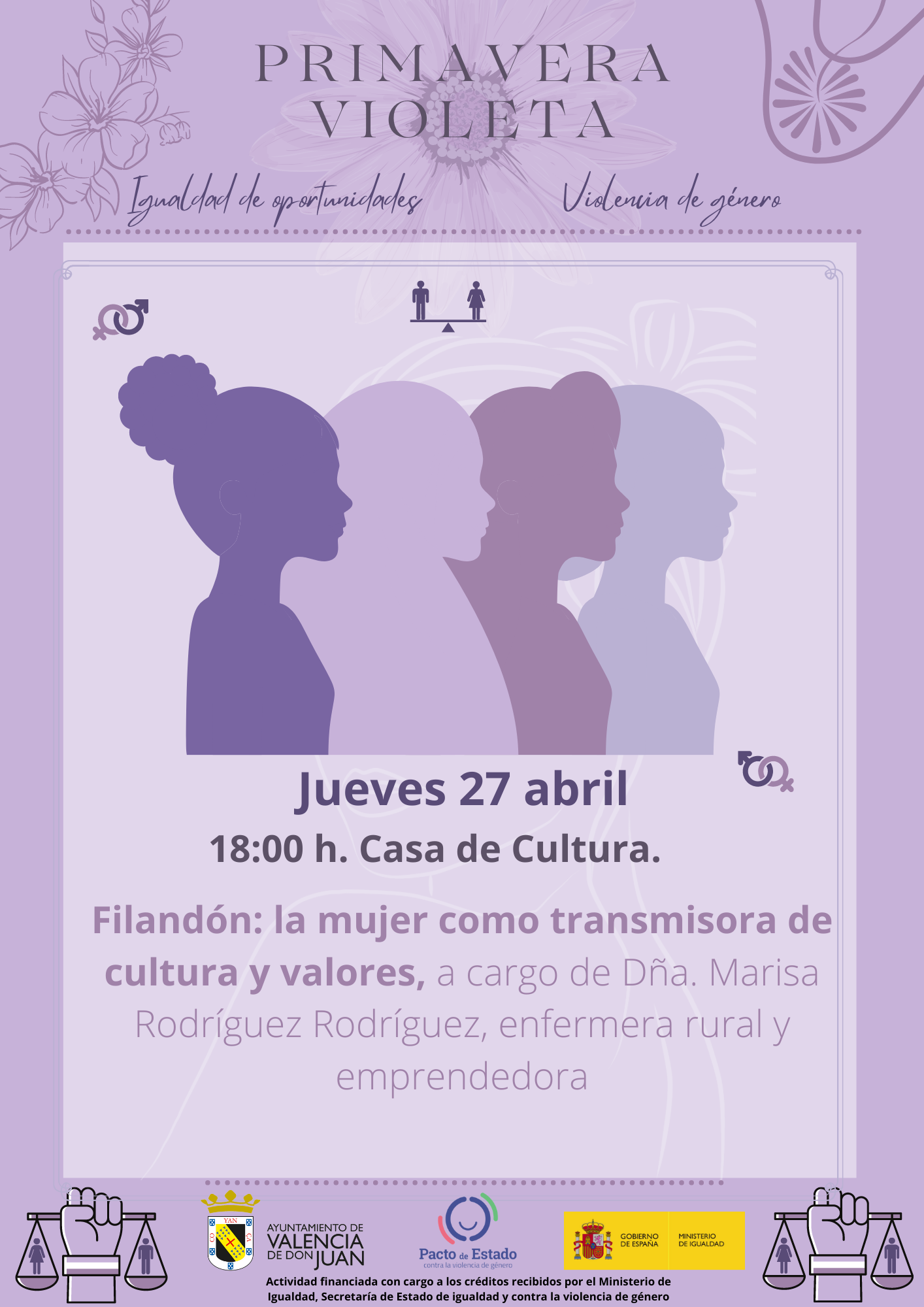 II Primavera Violeta: Filandón, la mujer como transmisora de cultura y valores