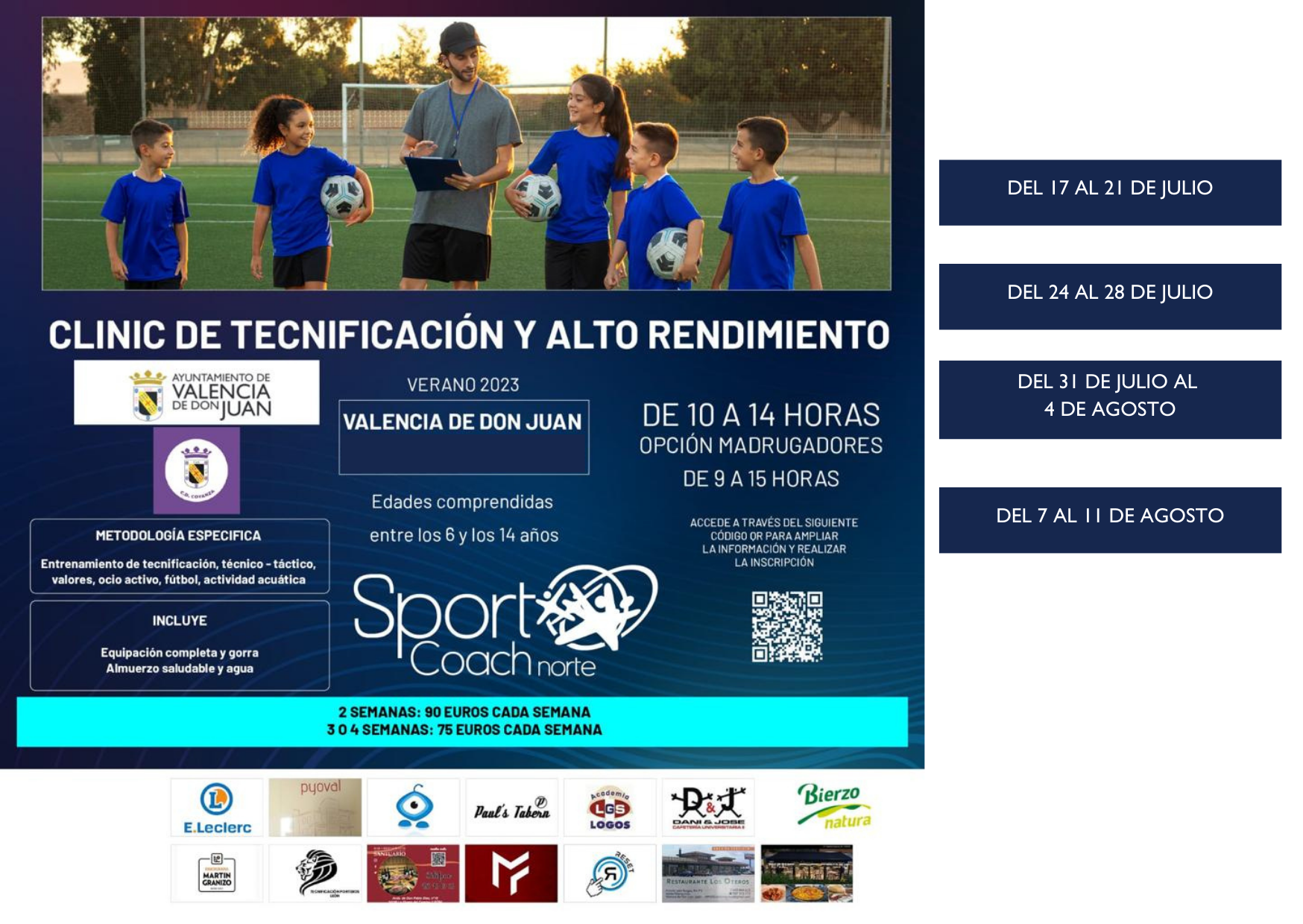 Campamentos de Fútbol