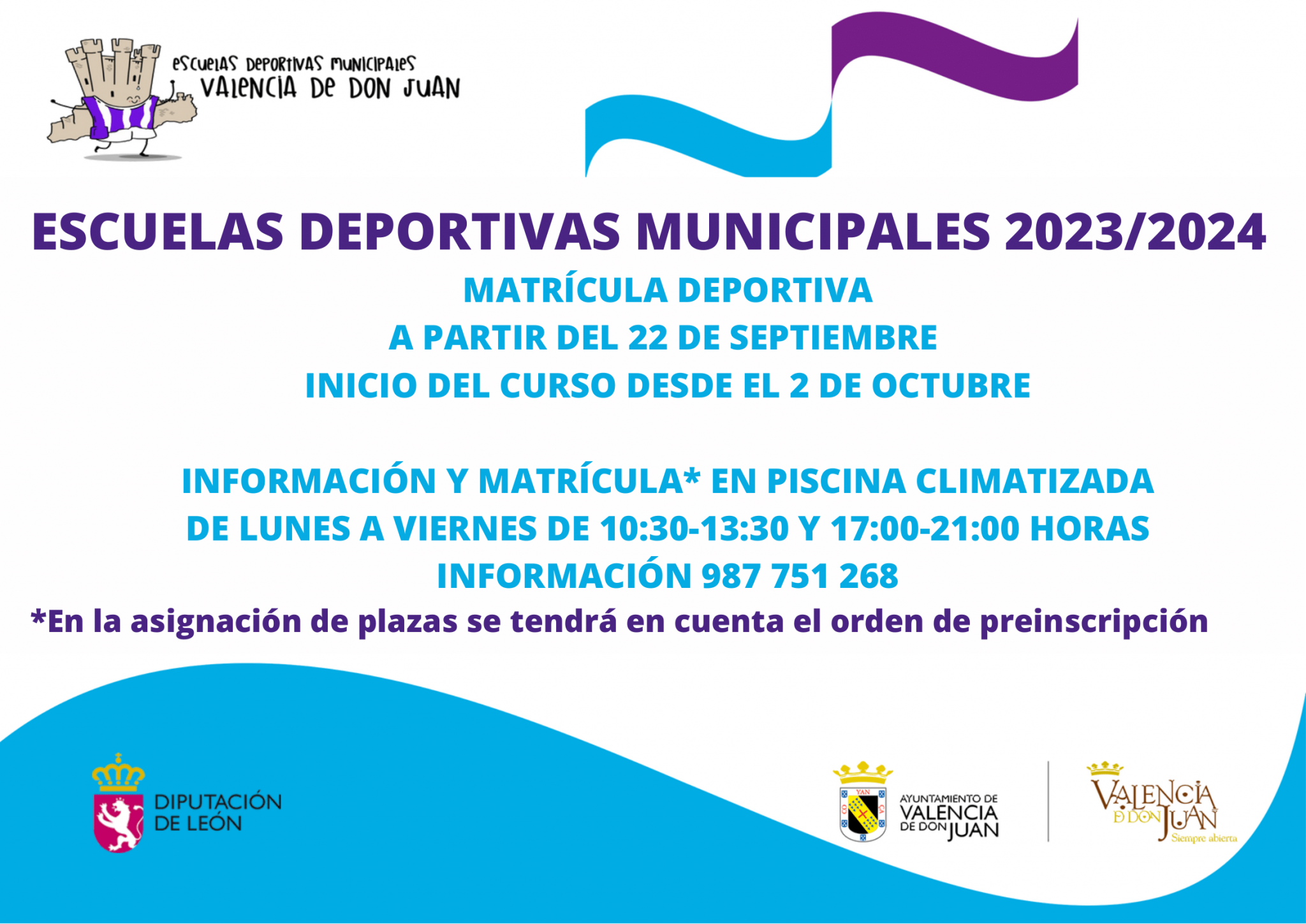 Matrícula Escuelas Deportivas Municipales 2023/2024