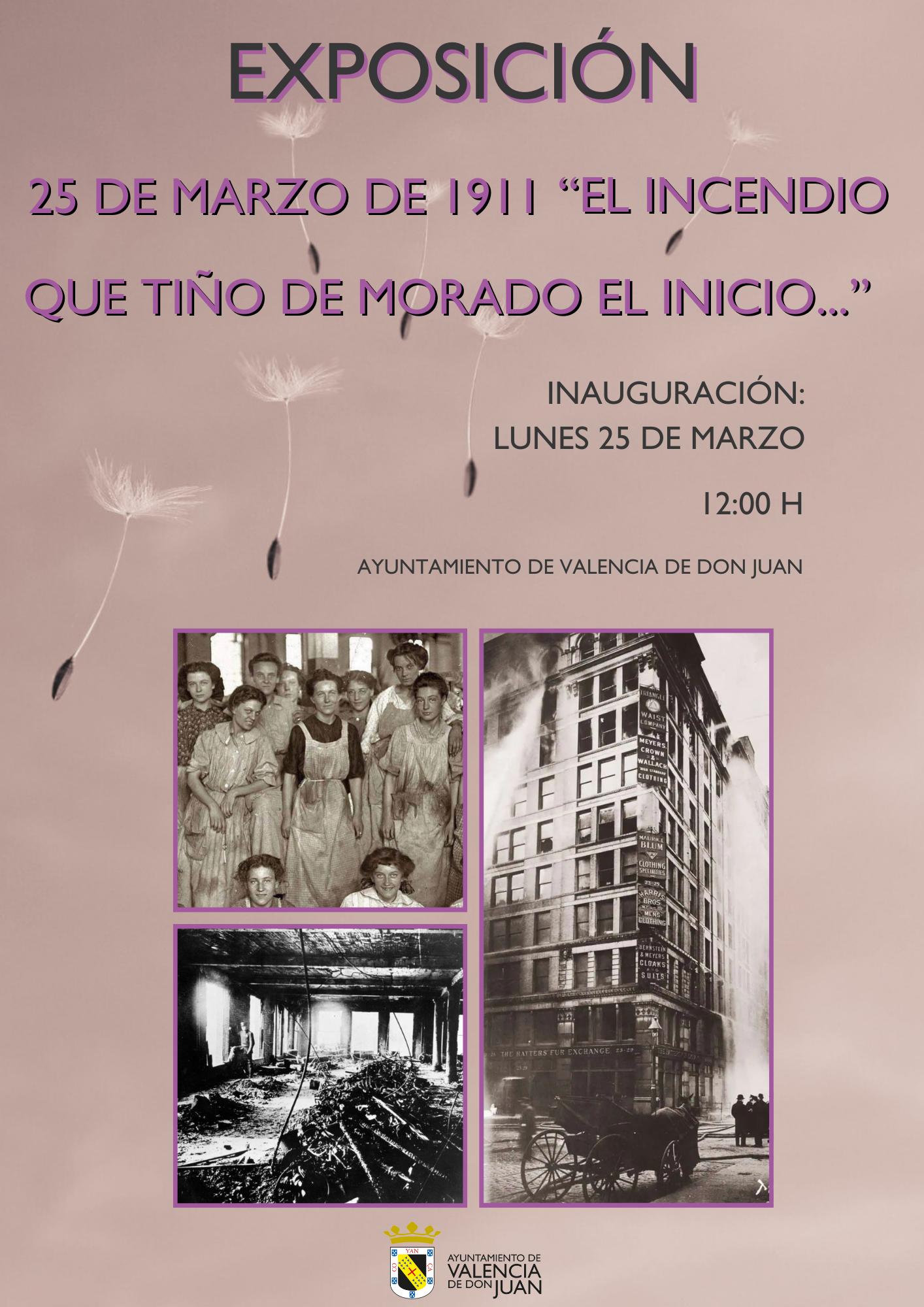 Exposición: 25 de marzo de 1911 «El incendio que tiñó de morado el inicio…»