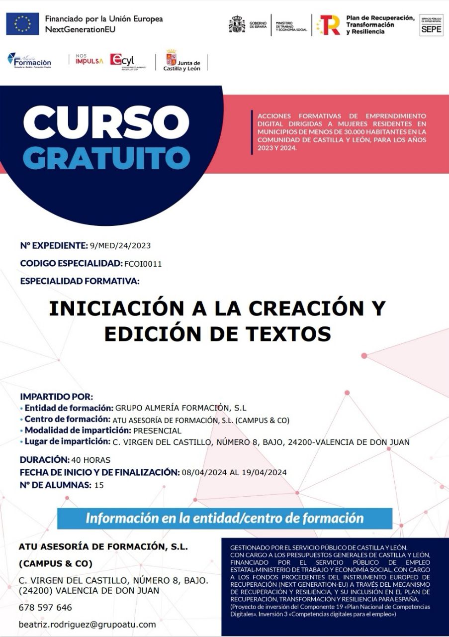 Iniciación a la creación y edición de textos