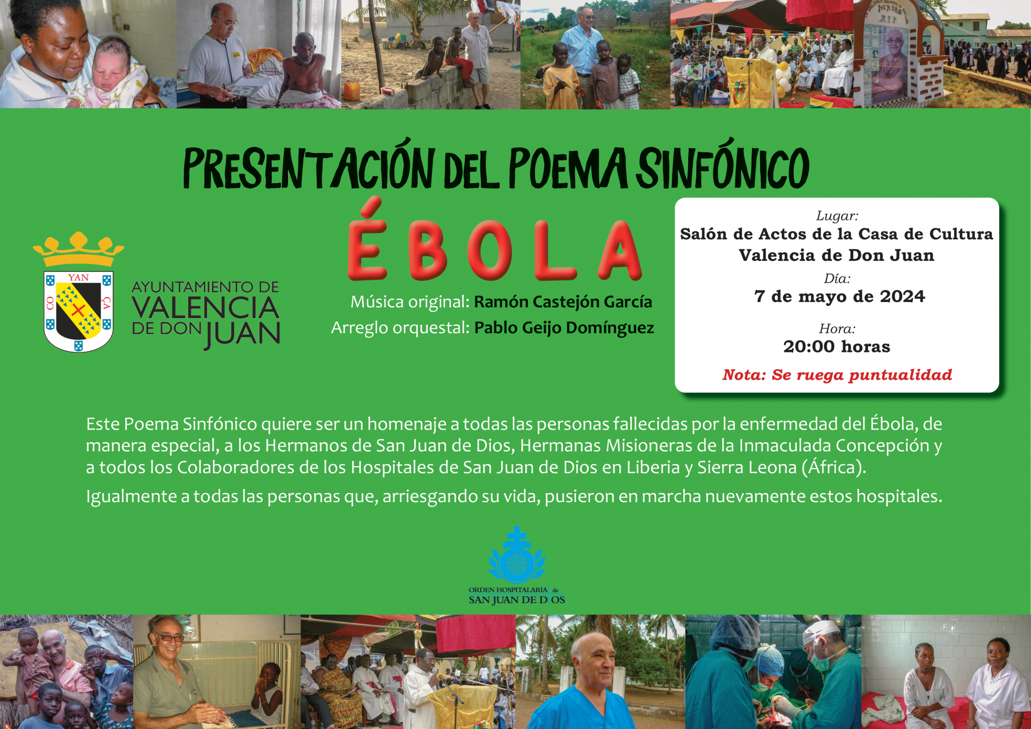Presentación del poema sinfónico “Ébola”.