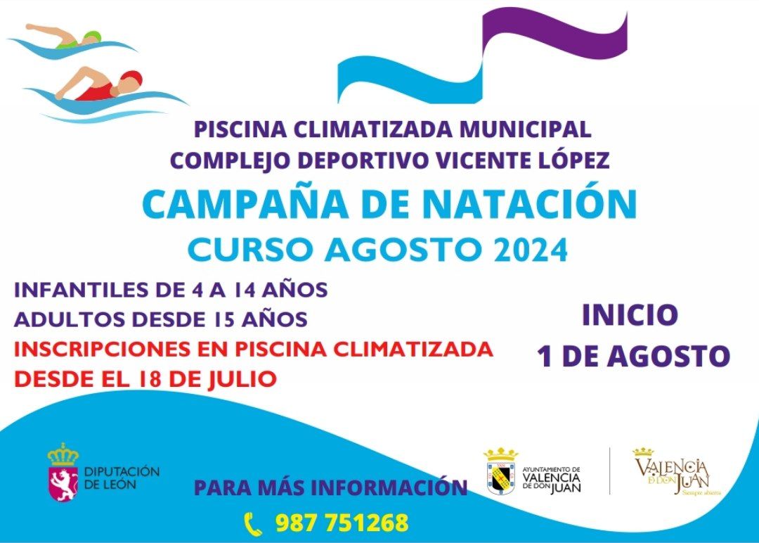 Campaña de Natación curso agosto