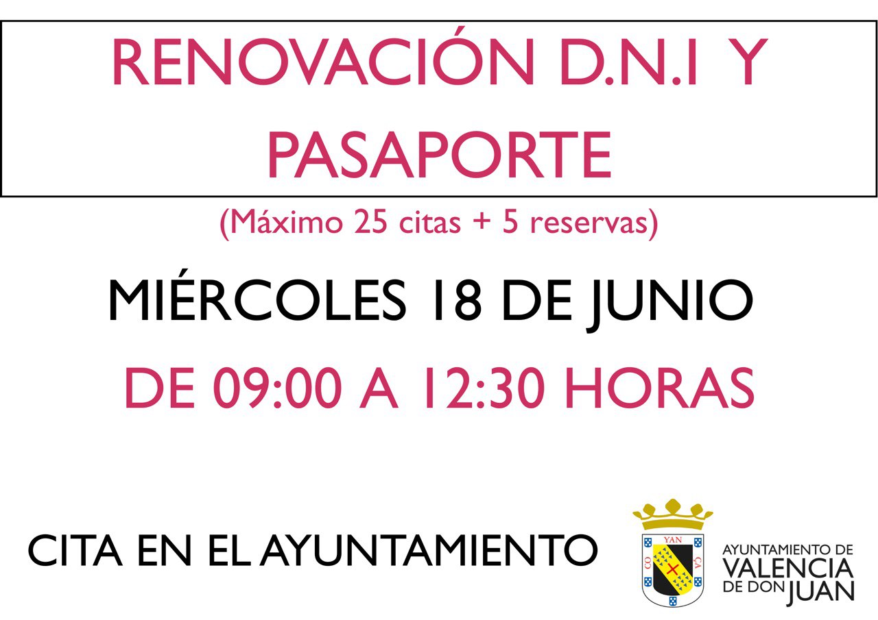 Renovación DNI y Pasaporte