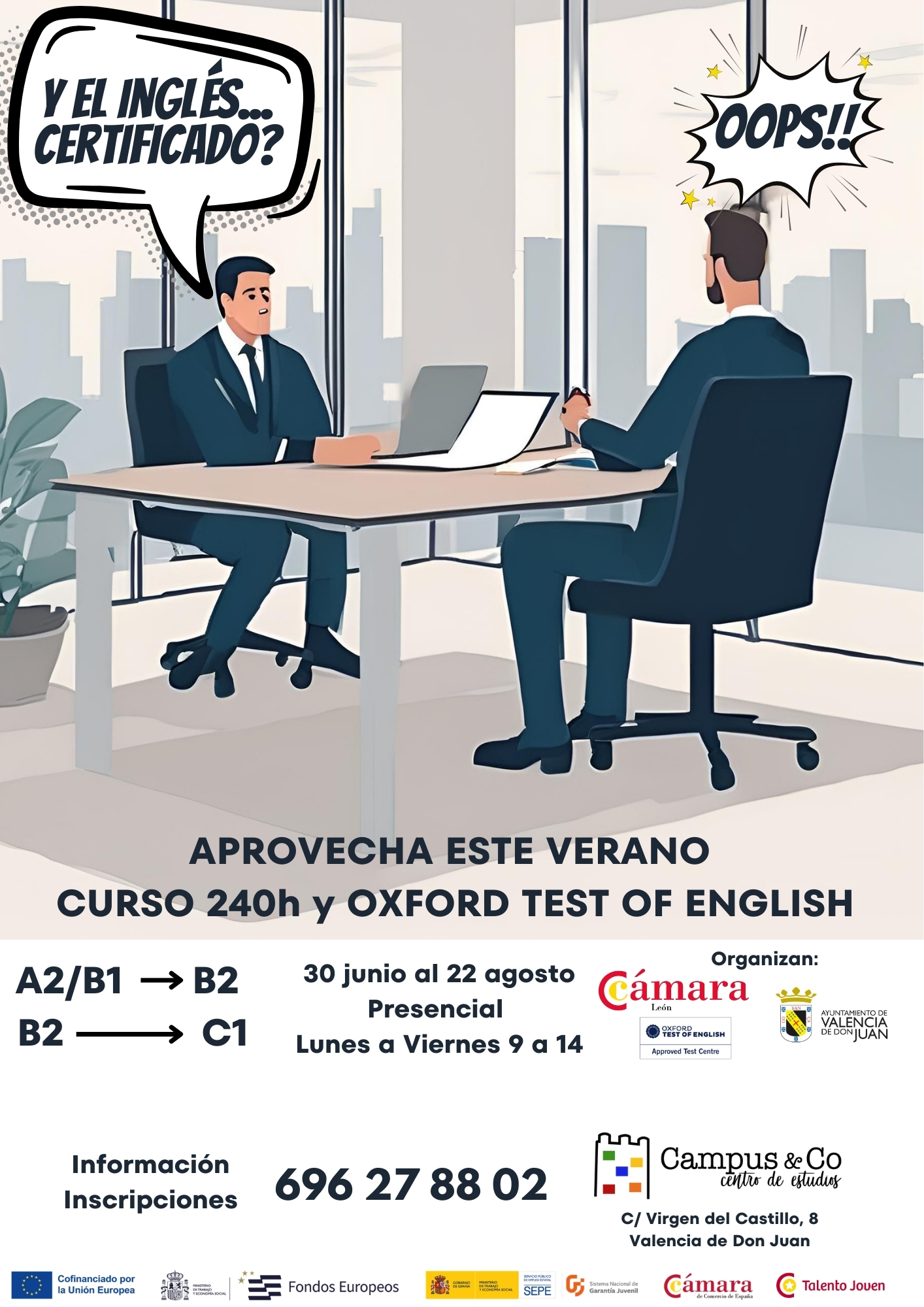 Curso 240h y Oxford Test of English.