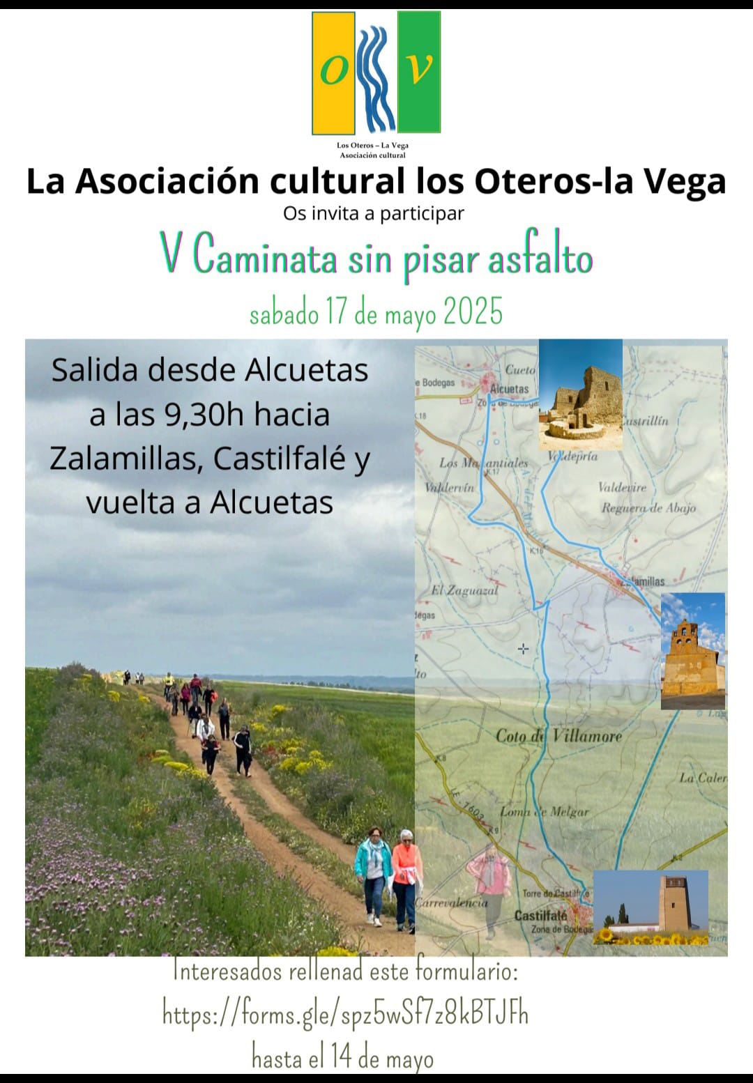 La Asociación Cultural los Oteros-la Vega: V Caminata sin Pisar Asfalto.