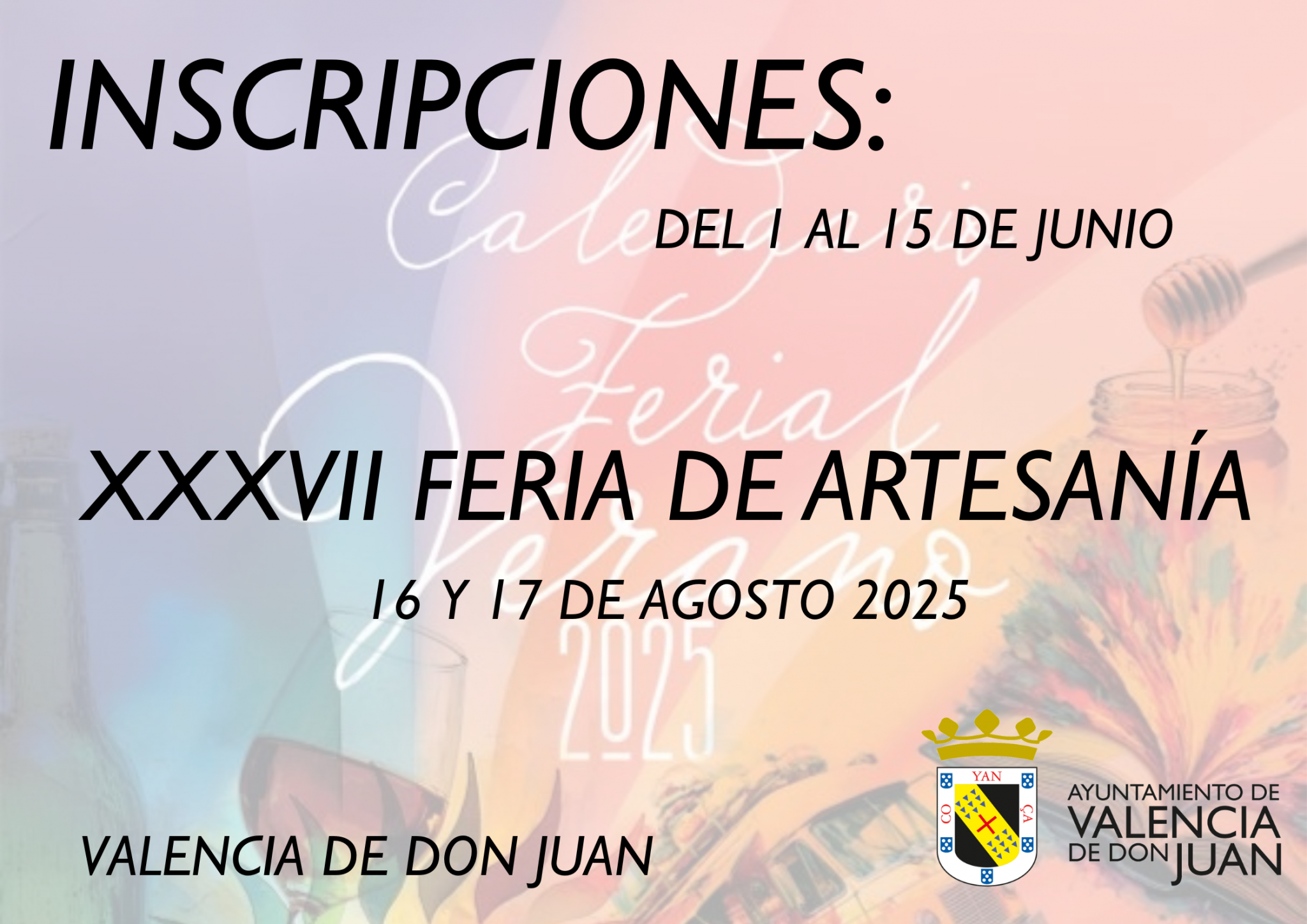 Inscripciones XXXVII Feria de Artesanía