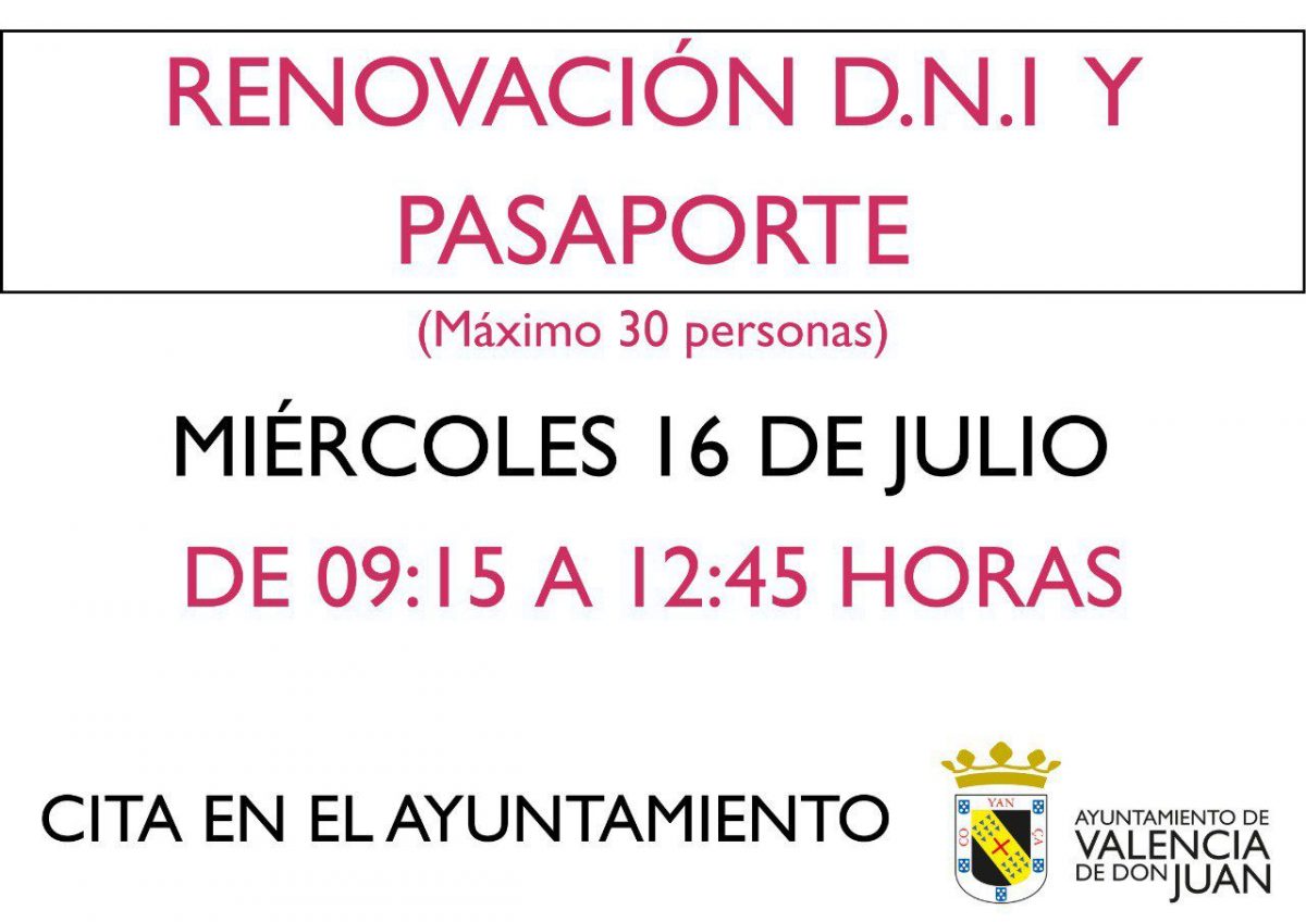 Renovacion DNI y Pasaporte