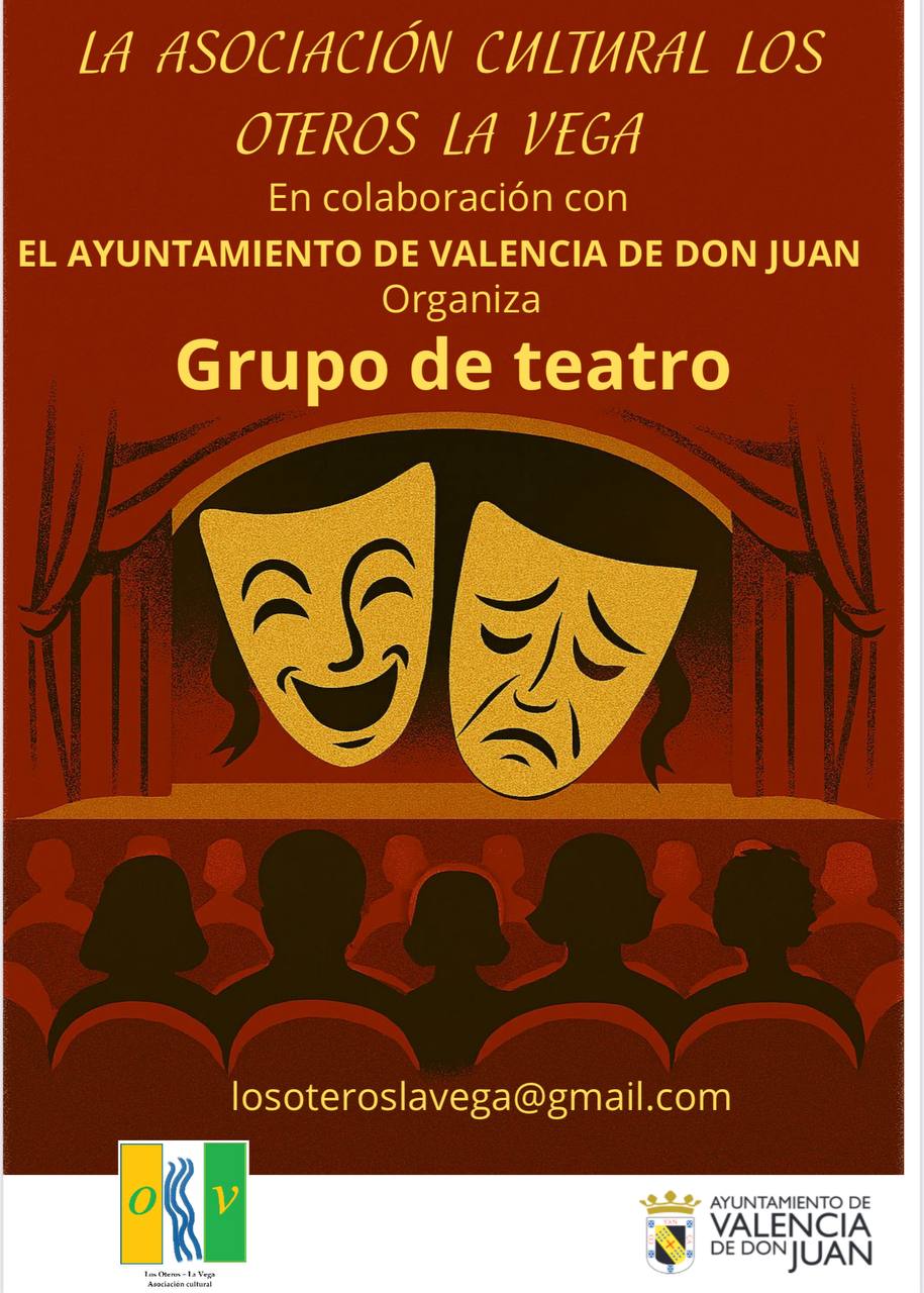 La Asociación Los Oteros-La Vega lanza una nueva iniciativa para el curso 2025-2026: Creación de un grupo de teatro aficionado