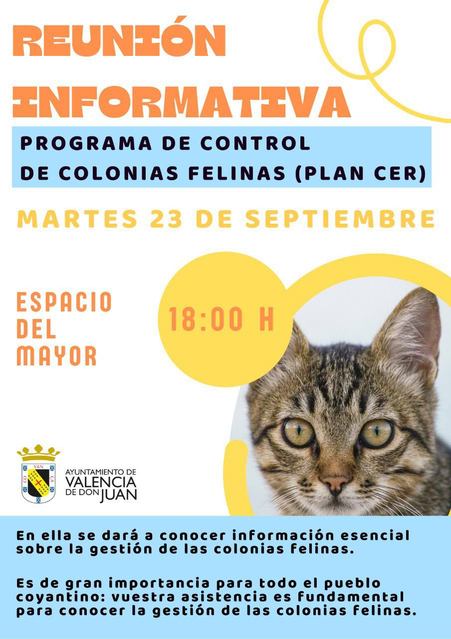 Reunión informativa Programa de Control de Colonias Felinas (PLAN CER)