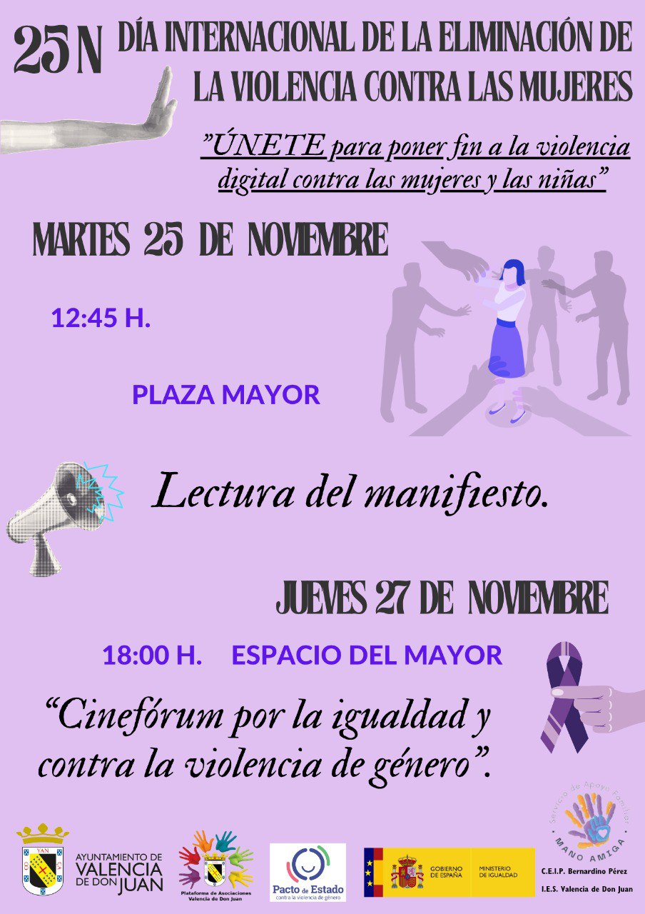 25 N Día Internacional de la Eliminación de la Violencia contra las Mujeres
