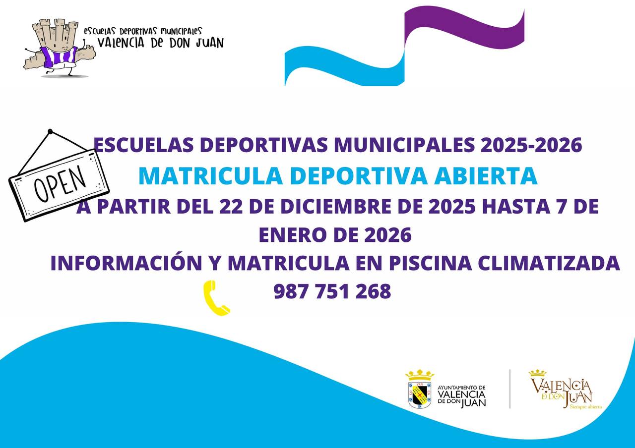 Matrícula deportiva abierta Escuelas Deportivas Municipales