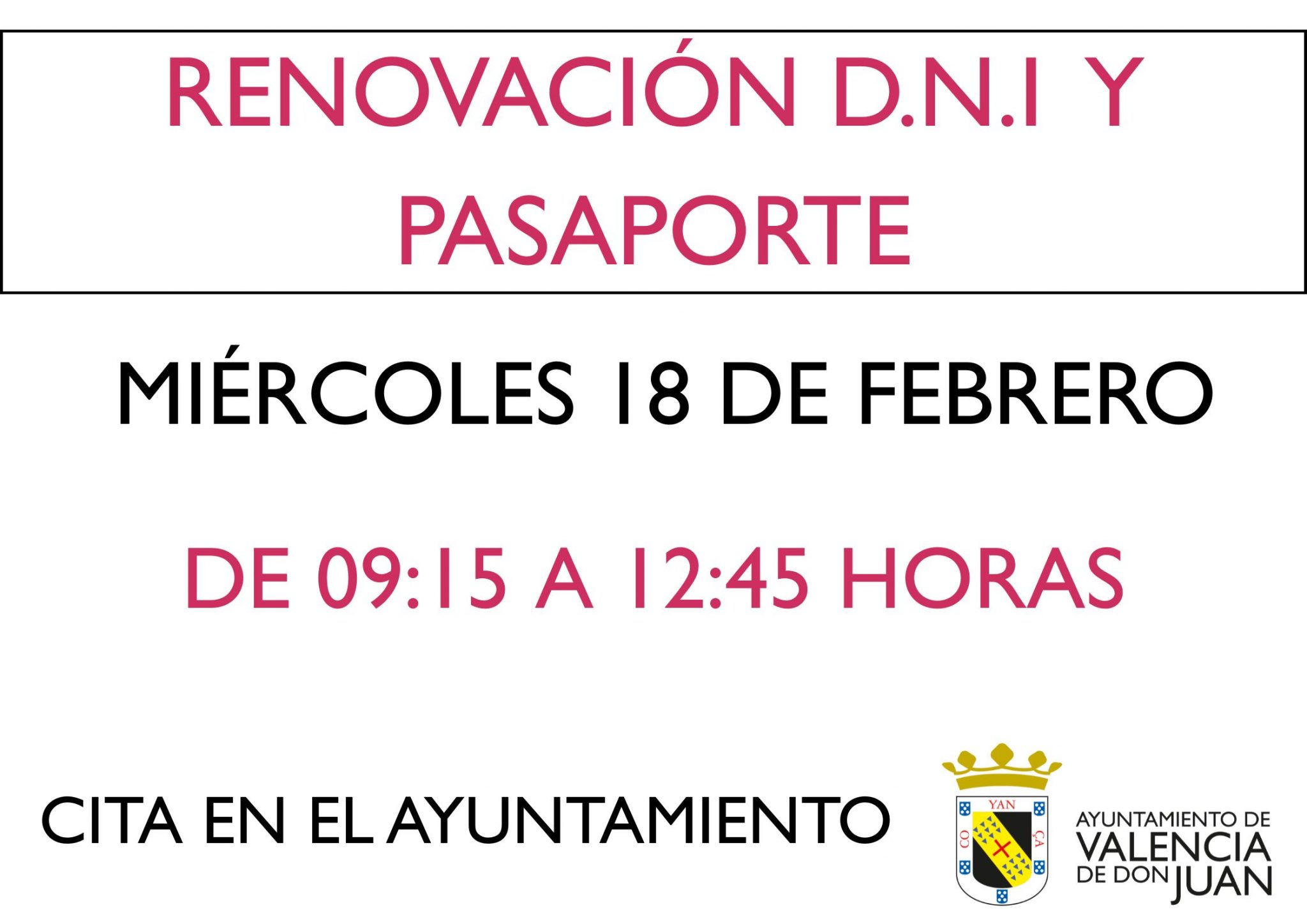 Renovación D.N.I y Pasaporte