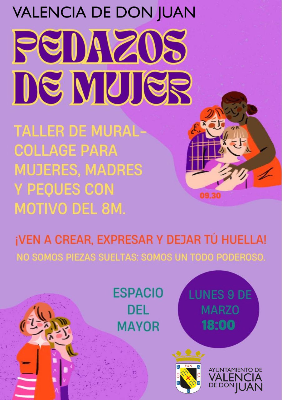 Taller de mural-collage: Pedazos de Mujer