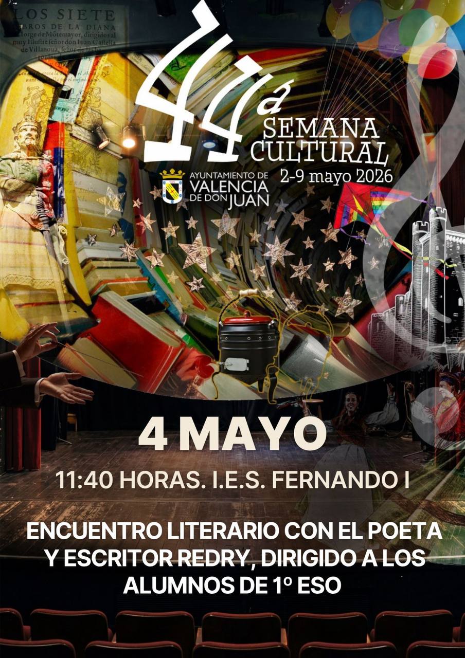 Encuentro Literario con el escritor y poeta Redry y los alumnos de 1º ESO del IES Fernando I. David Galán