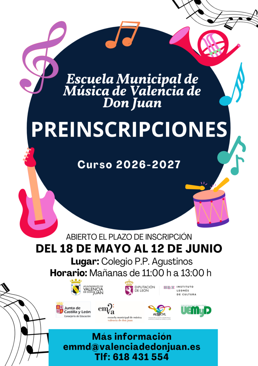 Cartel Preinscripciones 2026-2027